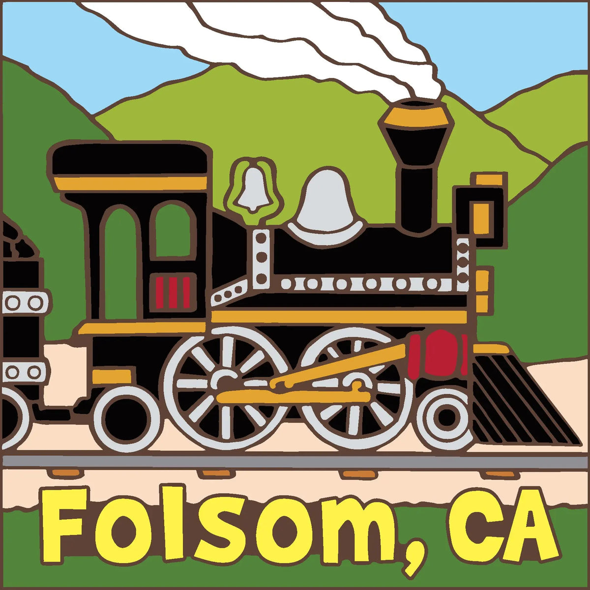 Folsom Train Tile (9418), Earthtones Heritage Collection