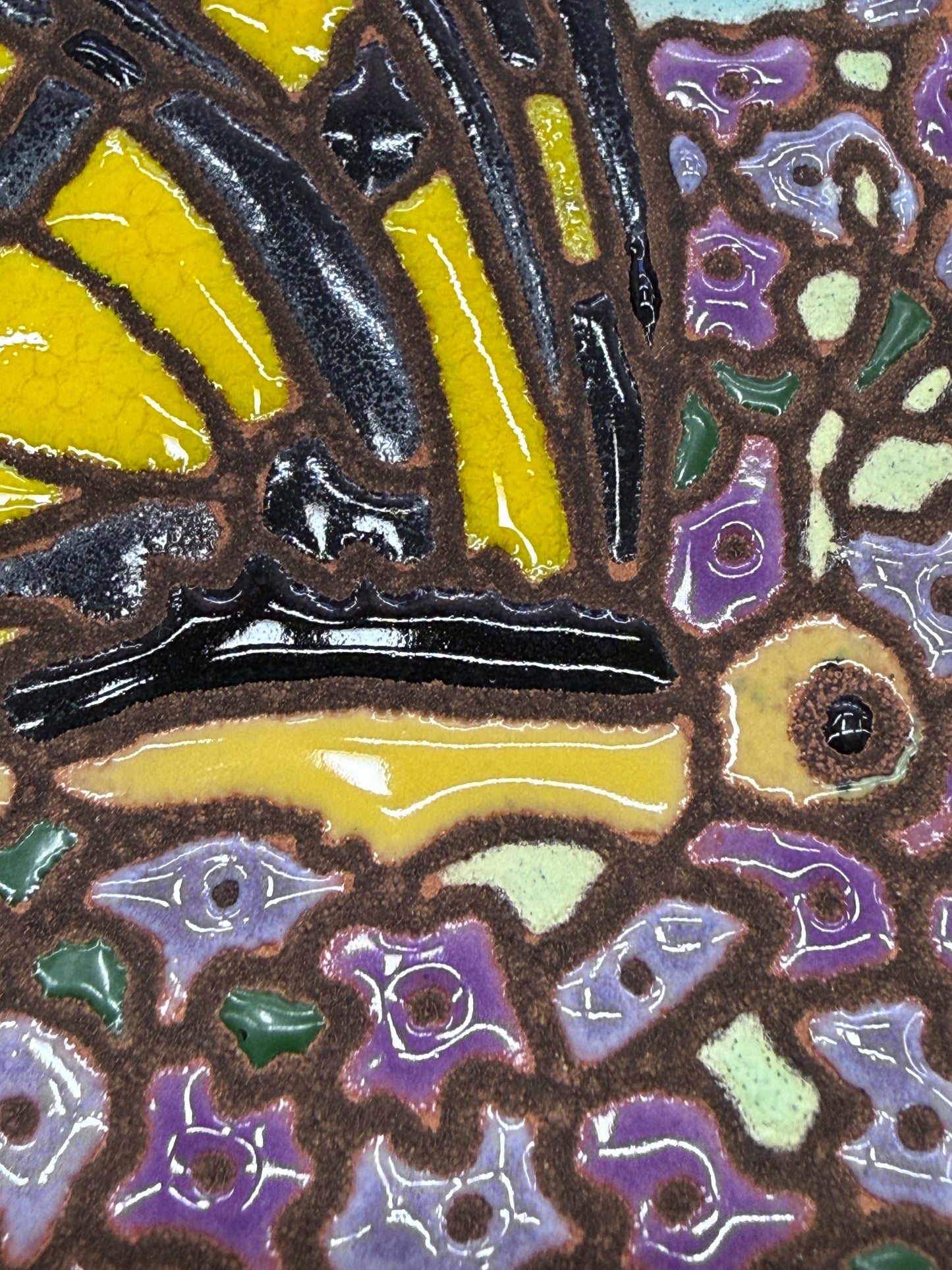 Swallowtail Butterfly Tile, Pacific Blue Collection