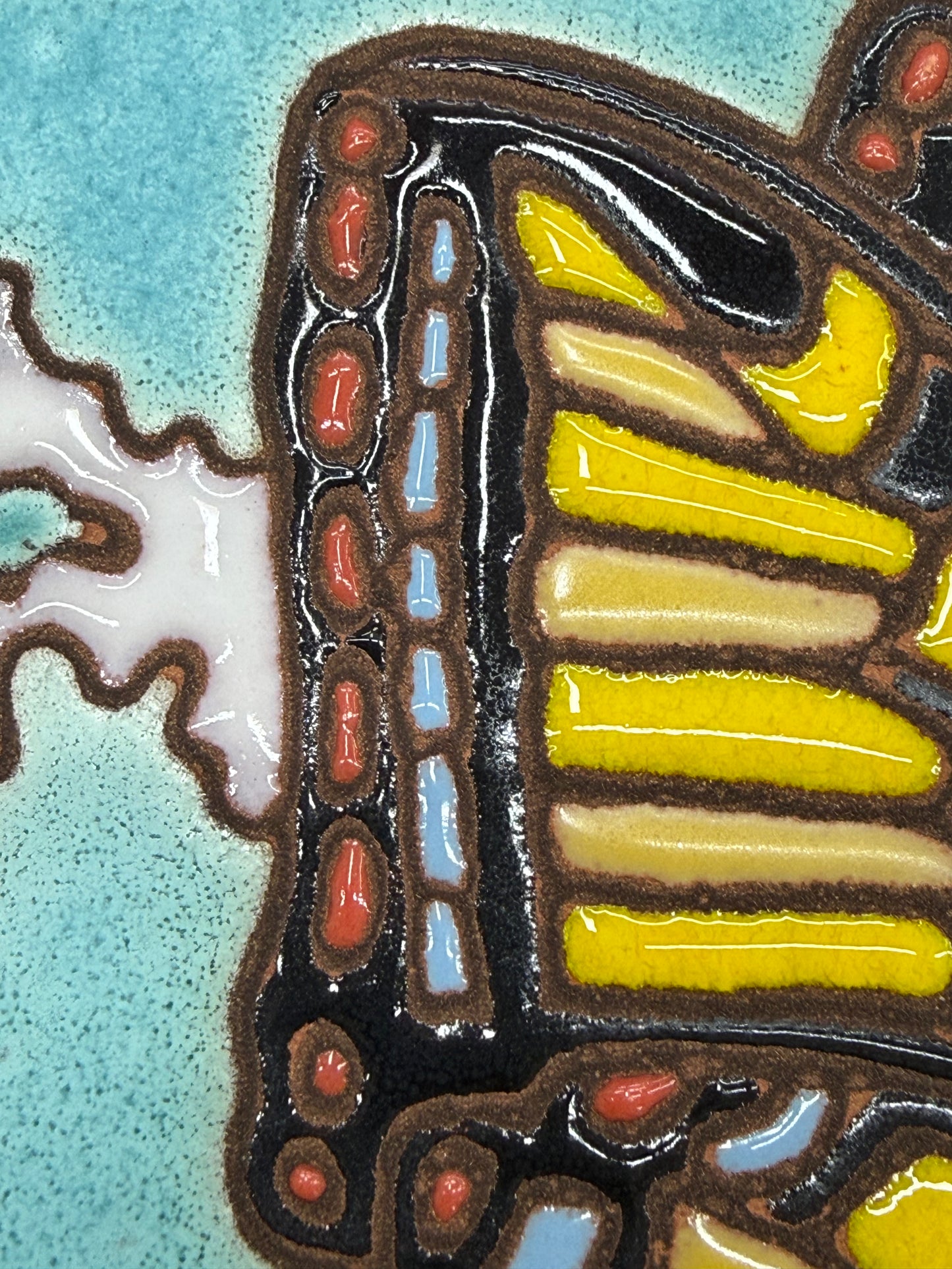 Swallowtail Butterfly Tile, Pacific Blue Collection