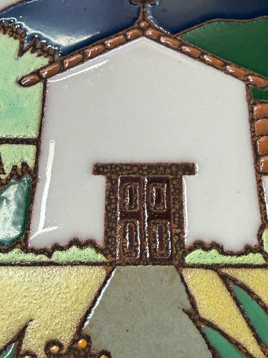 Soledad Mission Art Tile, Pacific Blue Collection