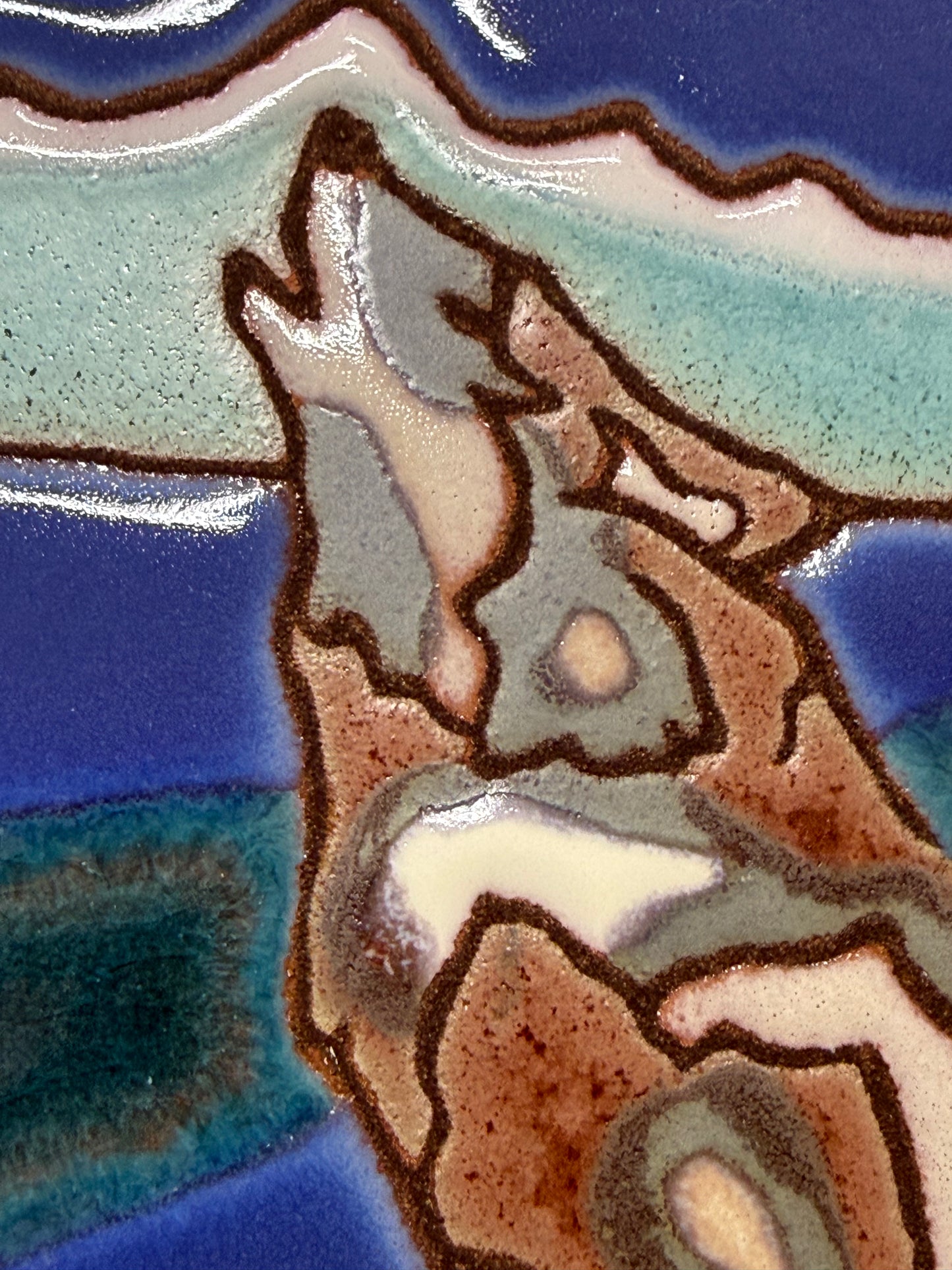 Howling Wolf Tile, Pacific Blue Collection