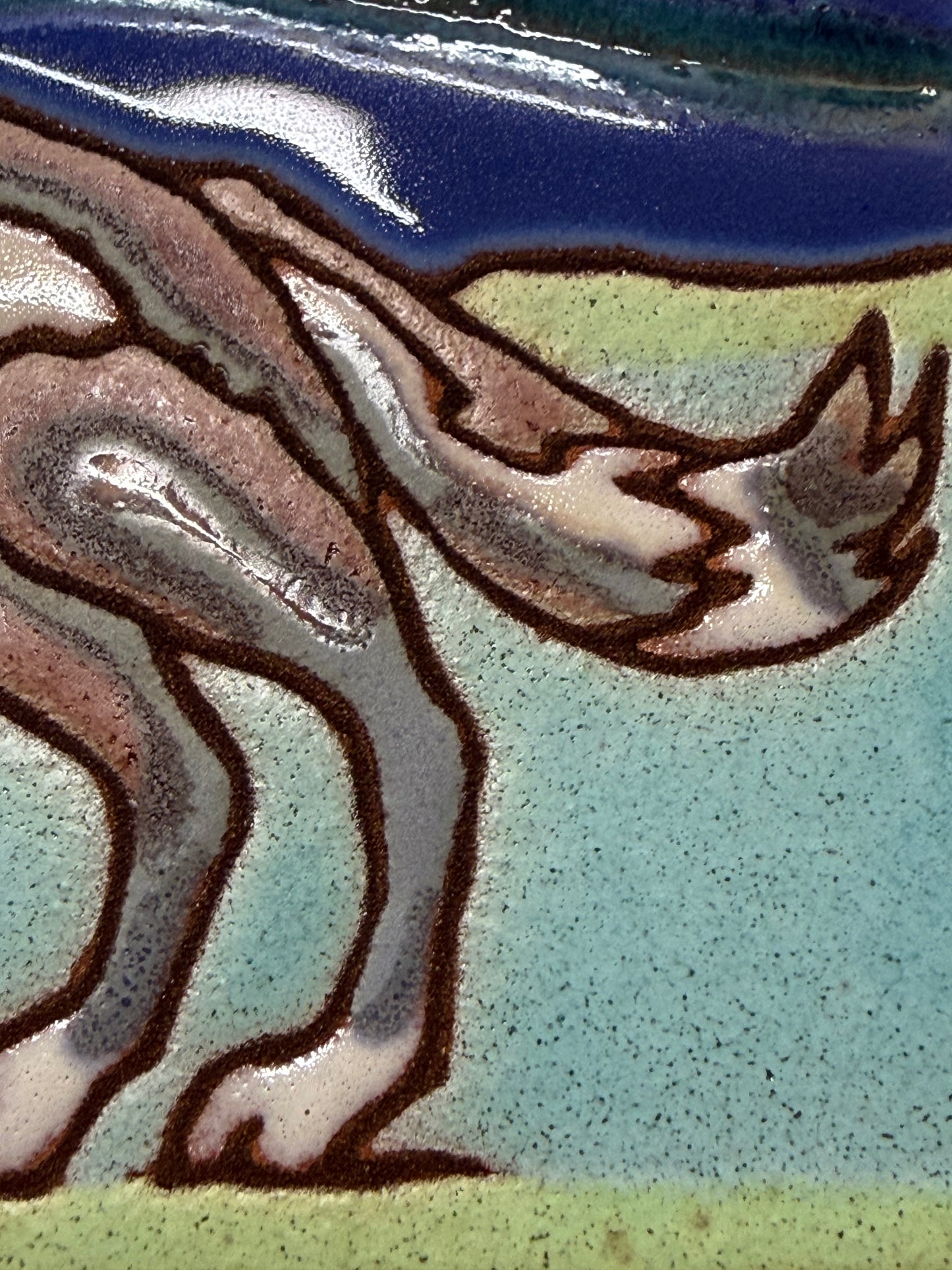 Howling Wolf Tile, Pacific Blue Collection