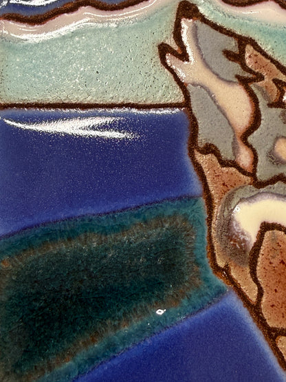 Howling Wolf Tile, Pacific Blue Collection