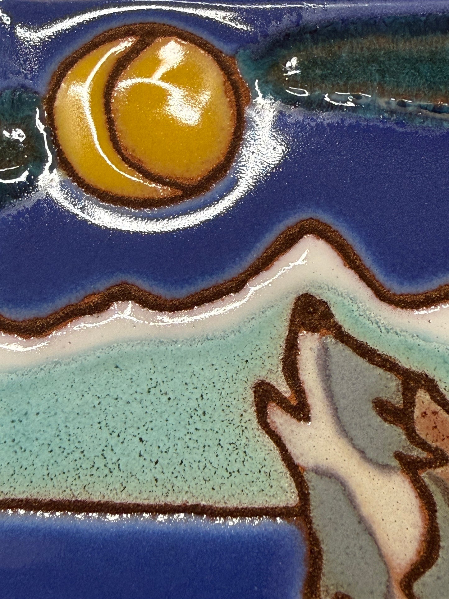 Howling Wolf Tile, Pacific Blue Collection