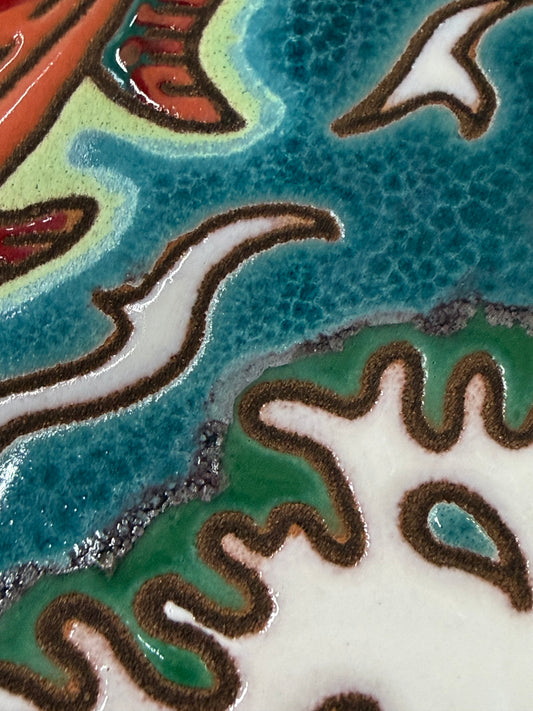 Salmon Tile, Pacific Blue Collection