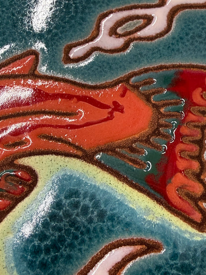 Salmon Tile, Pacific Blue Collection