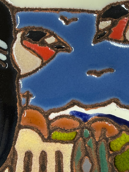 Capistrano Swallows Tile, Pacific Blue Collection