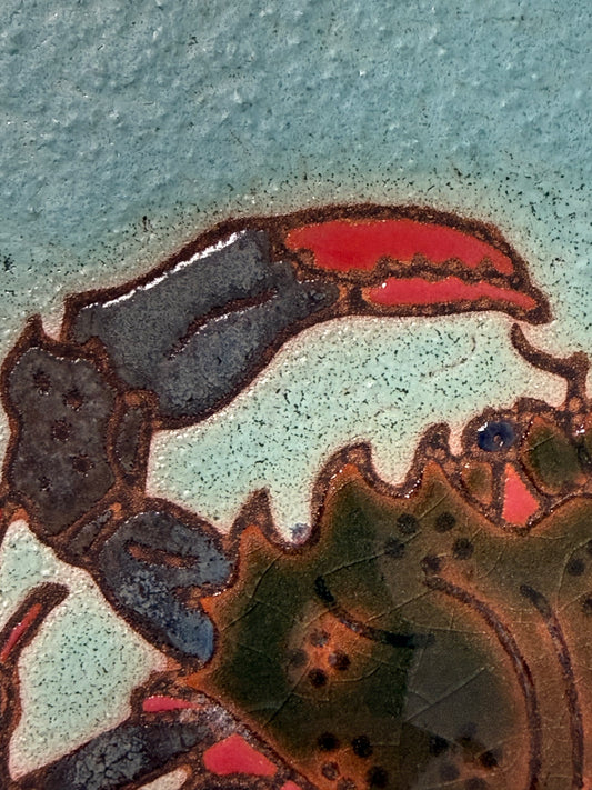 Blue Crab Tile, Pacific Blue Collection