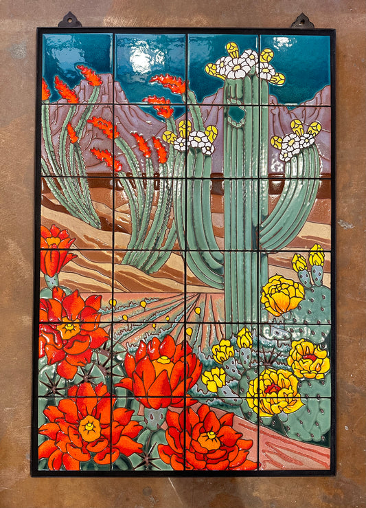 Desert Scene Fine Art Tile Mural 24x36