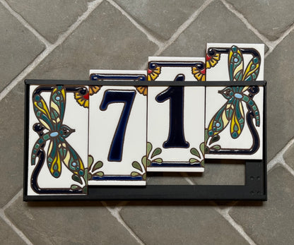Metal Address Sign Frame for Carly Quinn Designs House Number Tiles **FRAME ONLY** (not compatible with other tile brands)