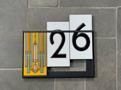 Custom Tile Address Sign: Frank Lloyd Wright© - Coonley House