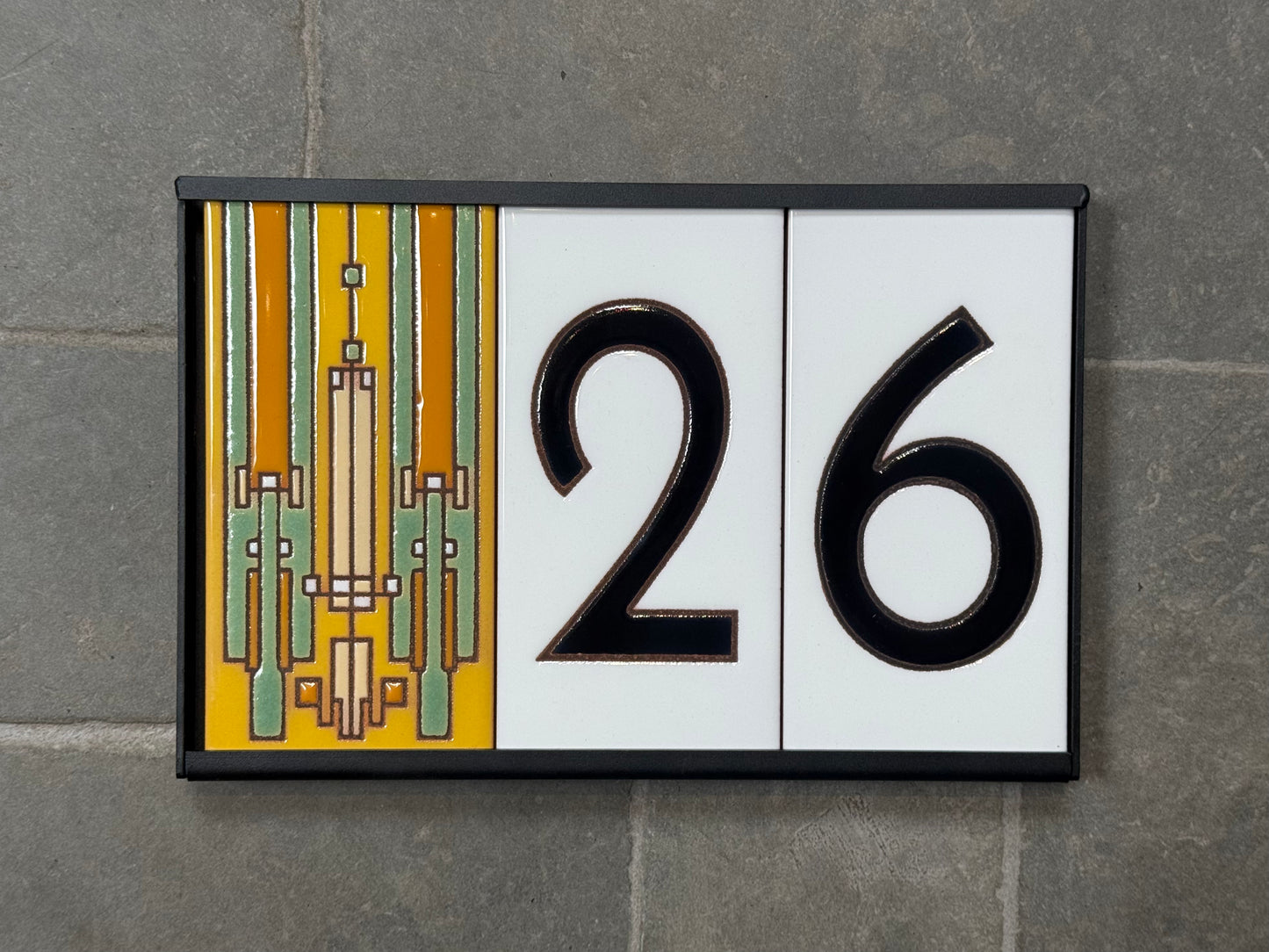 Custom Tile Address Sign: Frank Lloyd Wright© - Coonley House