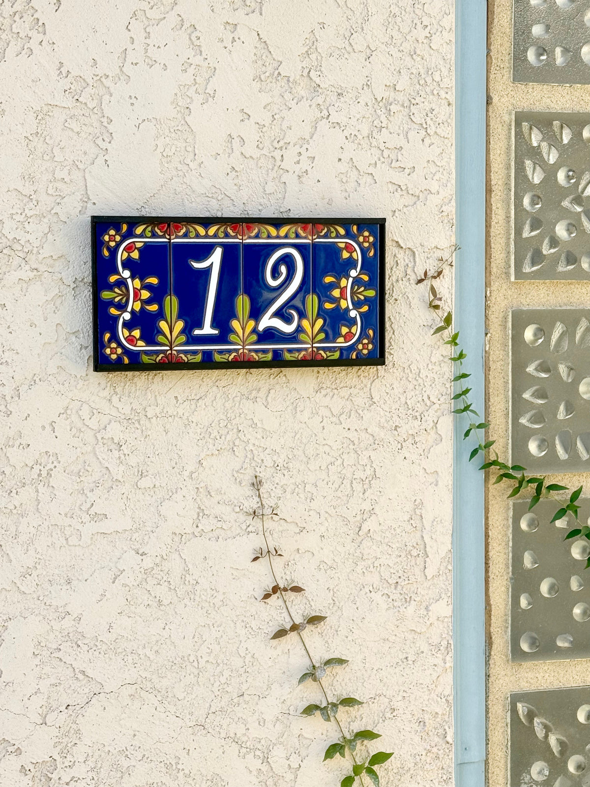 Cobalt Blue Talavera - Loose Tile House Numbers (TC)