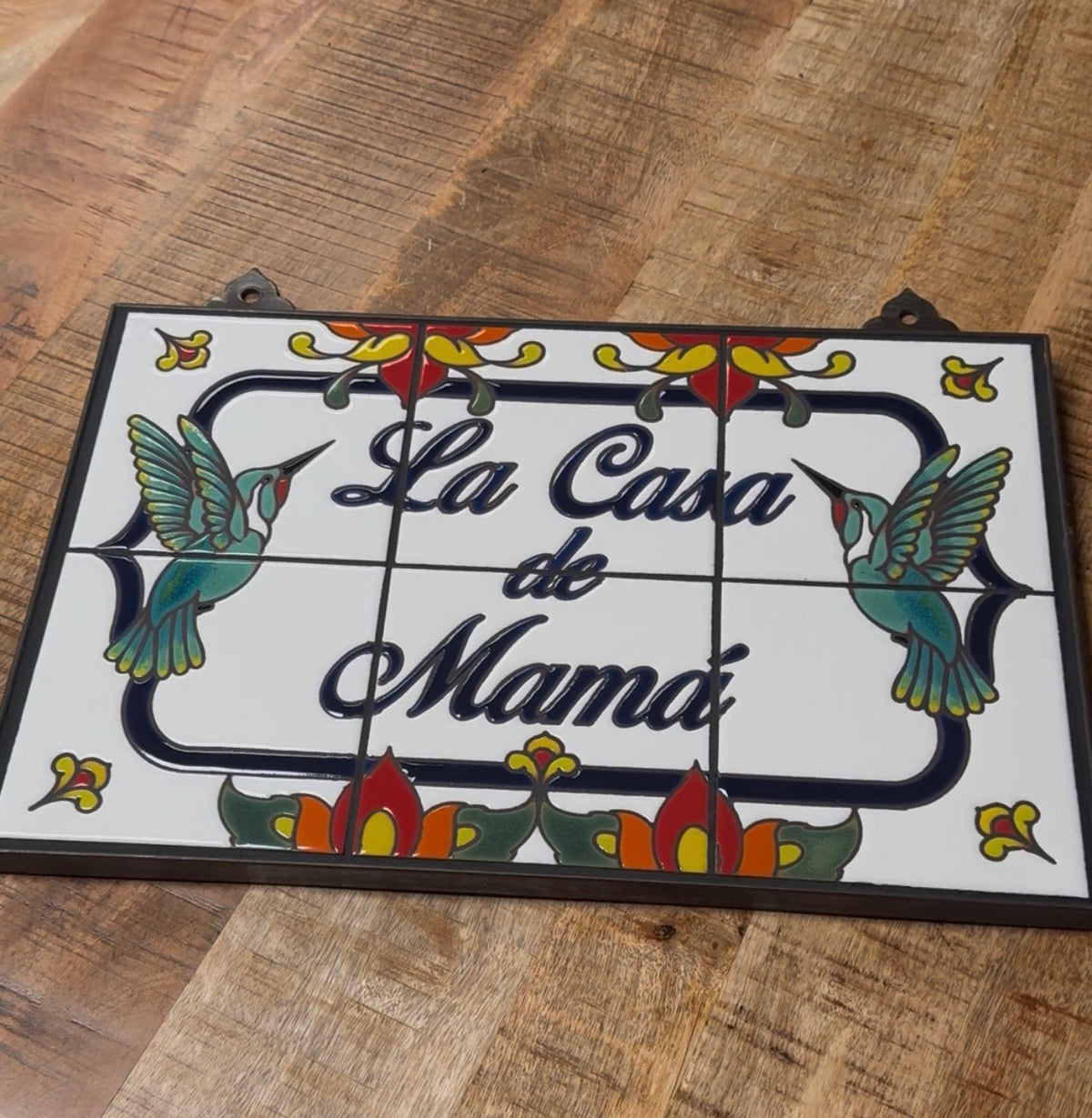 Custom Hummingbird House Sign: 18" Wide by 12" Tall Framed Sign with Personalized Text
