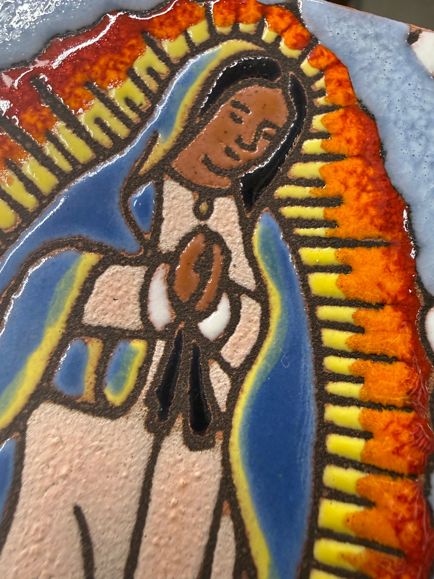 Our Lady of Guadalupe Tile, Pacific Blue Collection