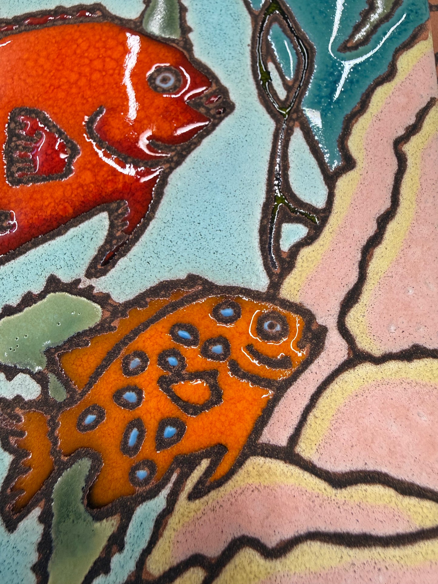 Garibaldi Fish Tile, Pacific Blue Collection