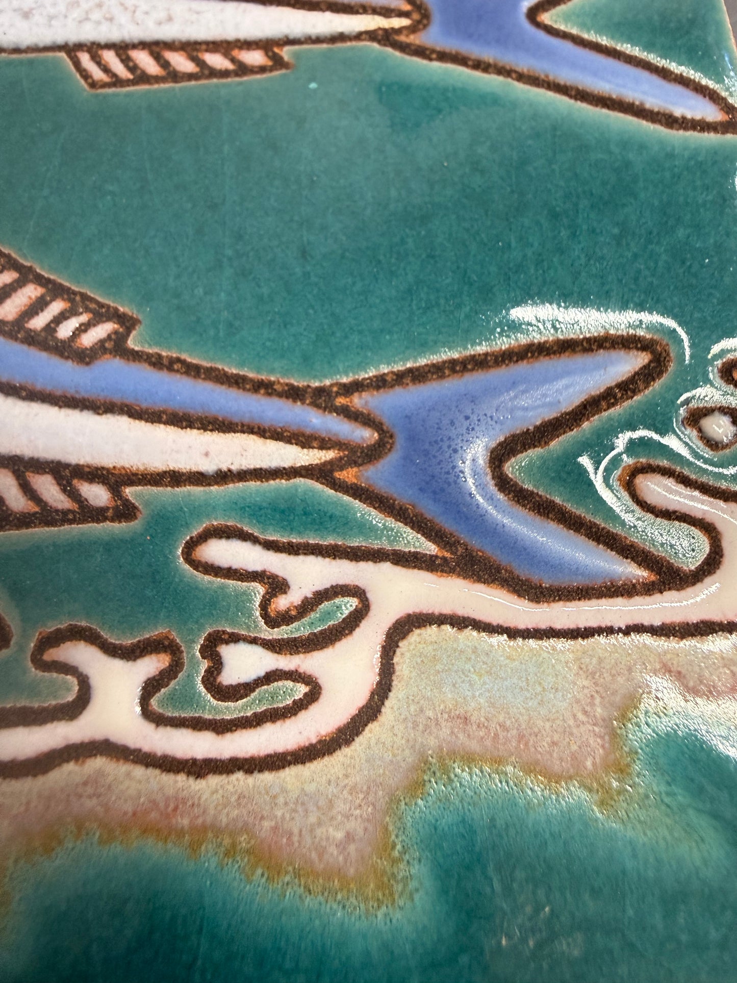 Flying Fish Tile, Pacific Blue Collection
