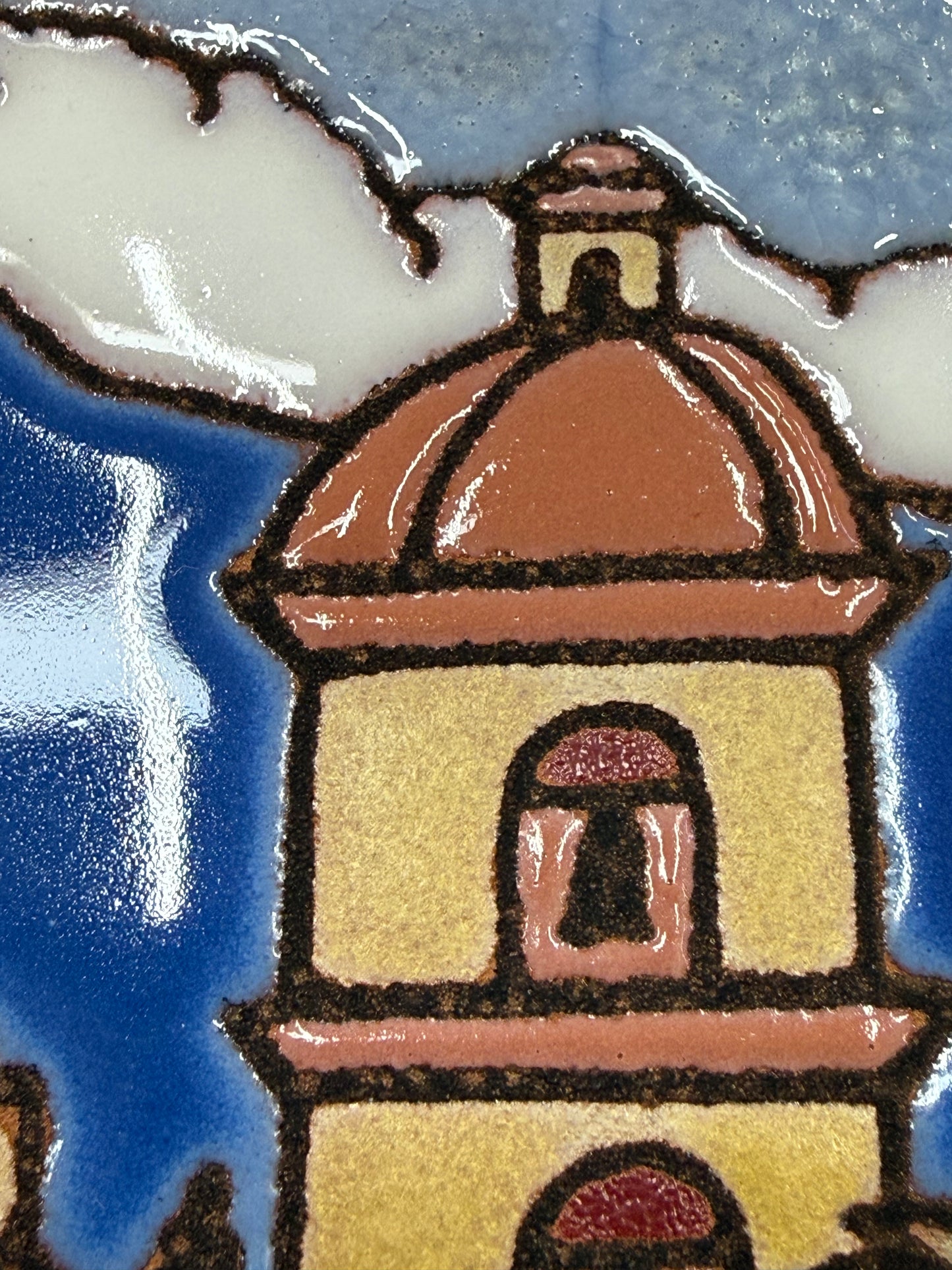 Santa Barbara Mission Art Tile, Pacific Blue Collection