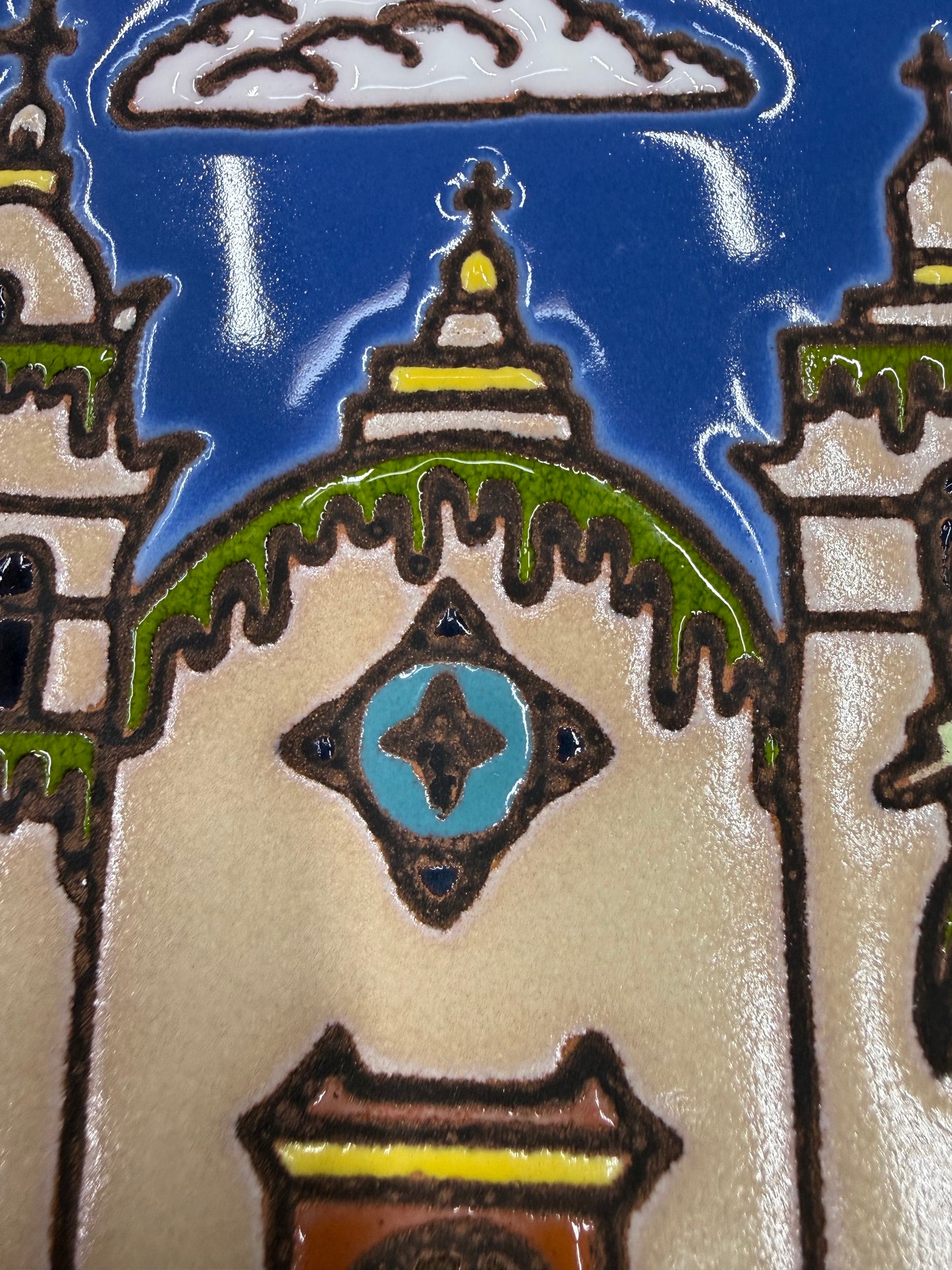 Carmel Mission Art Tile, Pacific Blue Collection