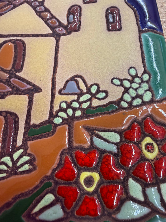 Santa Ines Mission Art Tile, Pacific Blue Collection