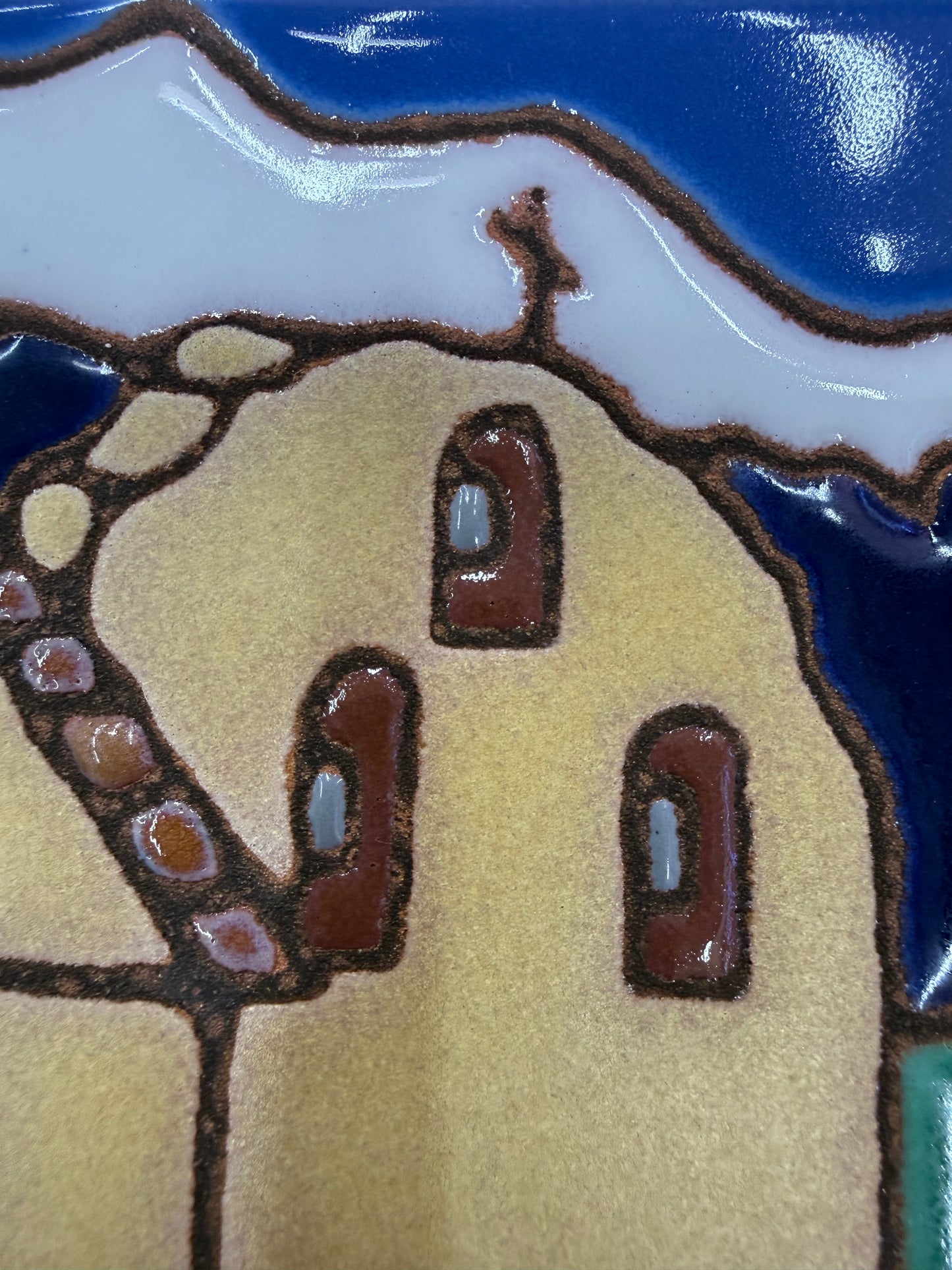 Santa Ines Mission Art Tile, Pacific Blue Collection