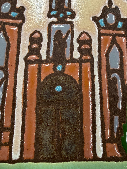 Santa Clara Mission Art Tile, Pacific Blue Collection