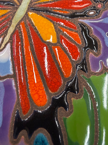 Monarch Butterfly Tile, Pacific Blue Collection