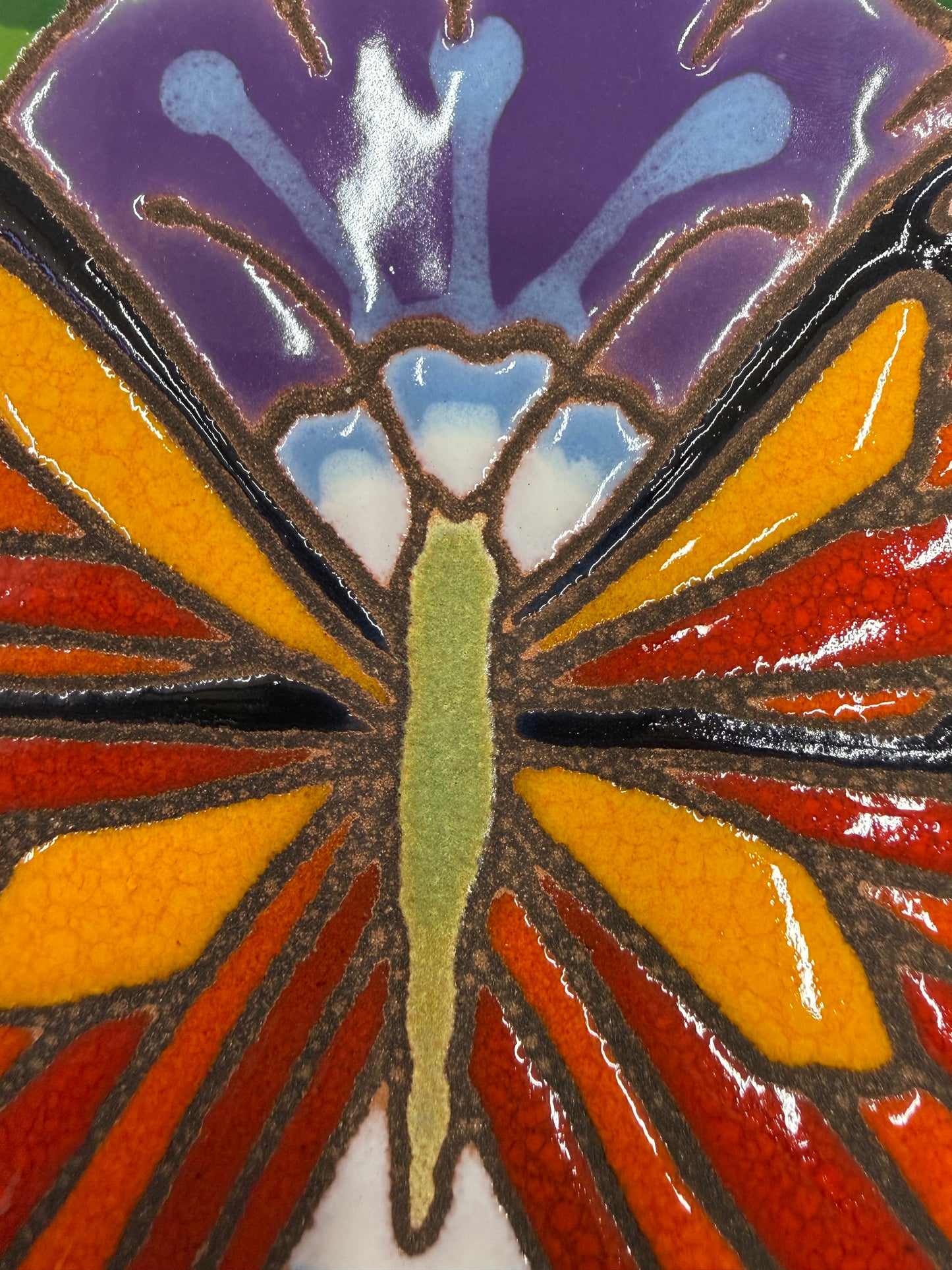 Monarch Butterfly Tile, Pacific Blue Collection