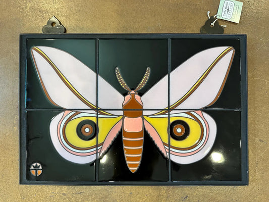 SOLD 12"x18" Mothra - Hand glazed Wil Taylor Limited Edition Tile Mural