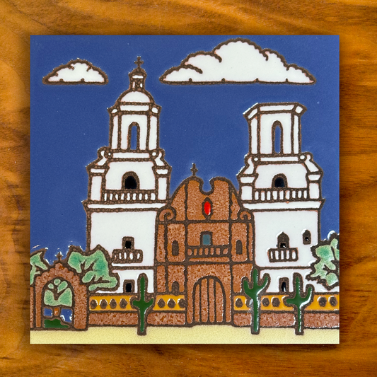San Xavier Mission ceramic tile