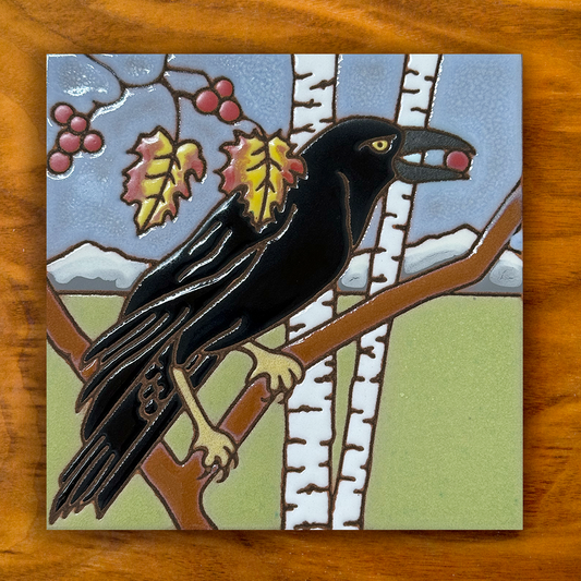 Raven ceramic tile