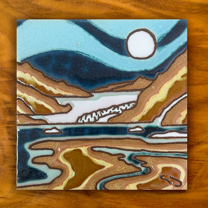 alaska glacier ceramic tile