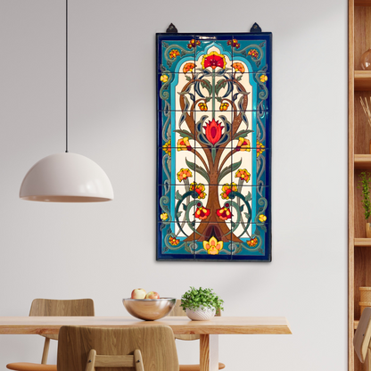 Arabesque Tree of Life Fine Art Tile Mural