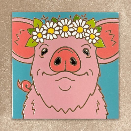 Farmhouse Pig Tile (8740), Earthtones Heritage Collection
