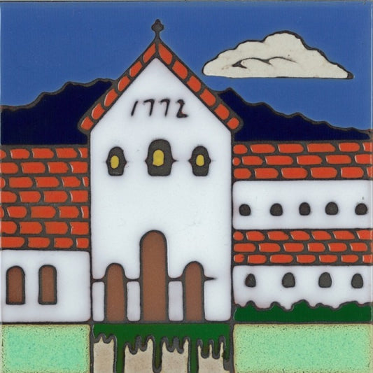 San Luis Obispo Mission Art Tile, Pacific Blue Collection