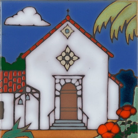 San Rafael Mission Art Tile, Pacific Blue Collection