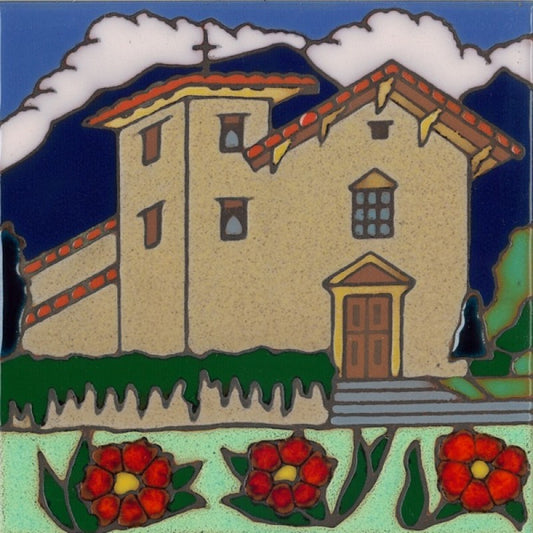 San Jose Mission Art Tile, Pacific Blue Collection