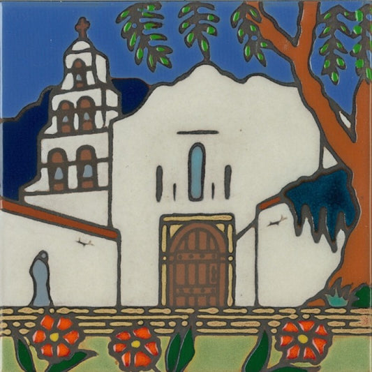 San Diego Mission Art Tile, Pacific Blue Collection