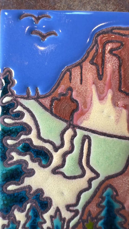 Half Dome Tile, Pacific Blue Collection
