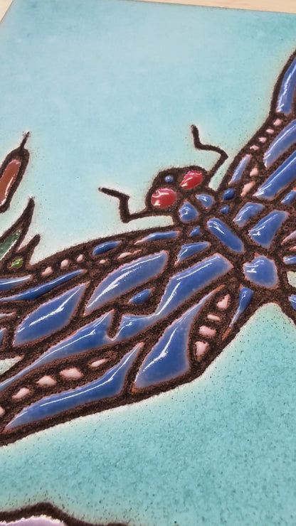 Dragonfly Tile, Pacific Blue Collection
