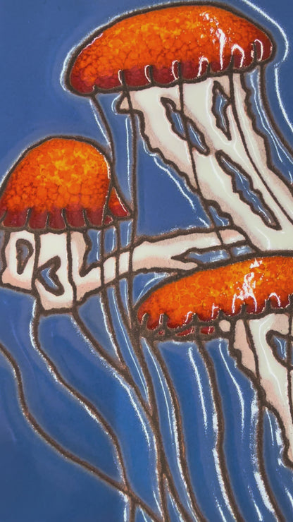 Jellyfish Tile, Pacific Blue Collection