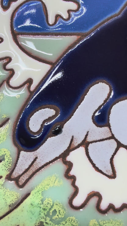 Dolphin Tile, Pacific Blue Collection