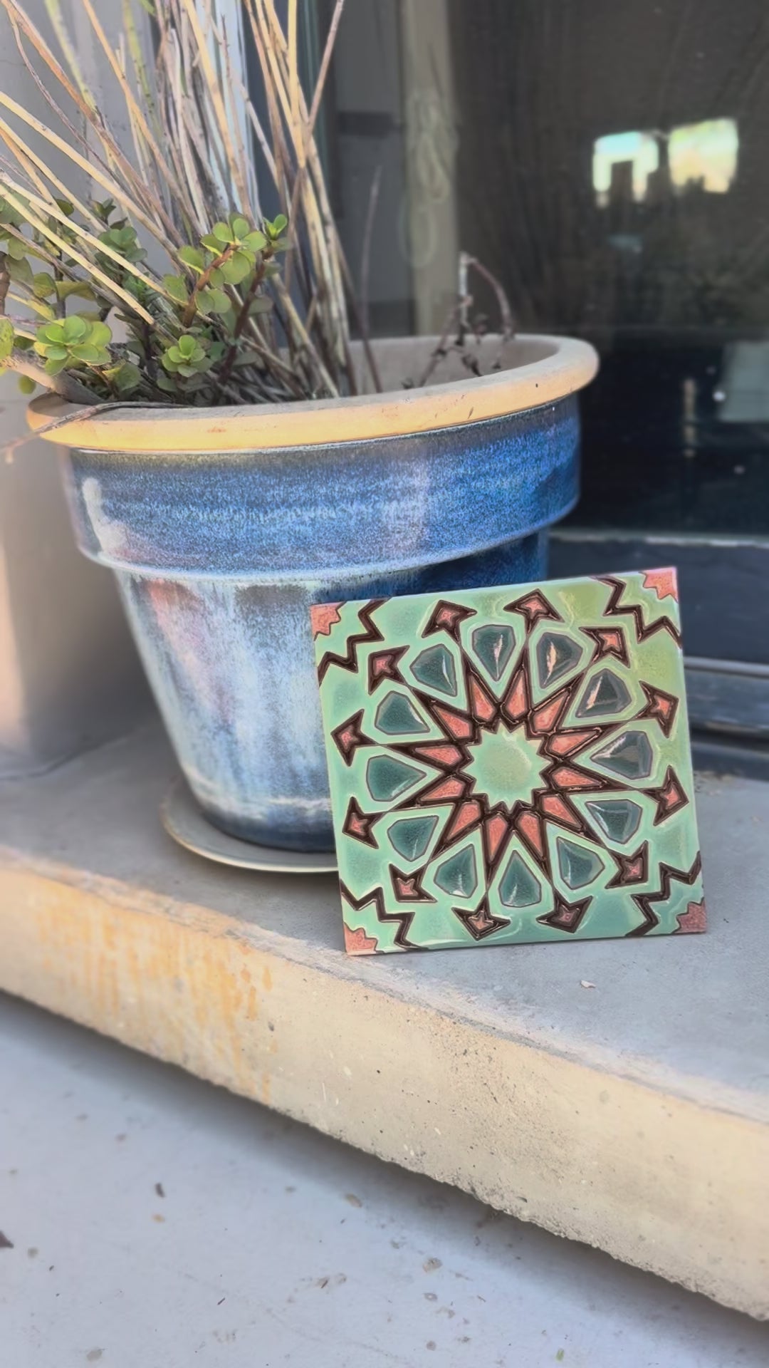 Alhambra Tile Art Trivet – Carly Quinn Designs