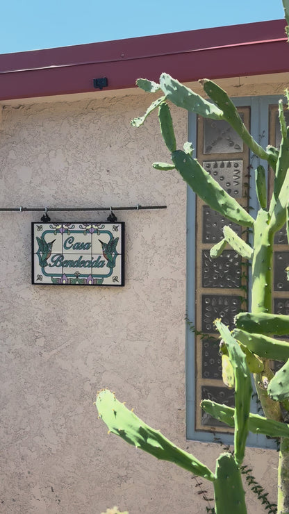 Custom Hummingbird House Sign: 18" Wide by 12" Tall Framed Sign with Personalized Text (Copy)