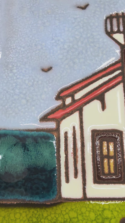Point Cabrillo Lighthouse Tile, Pacific Blue Collection