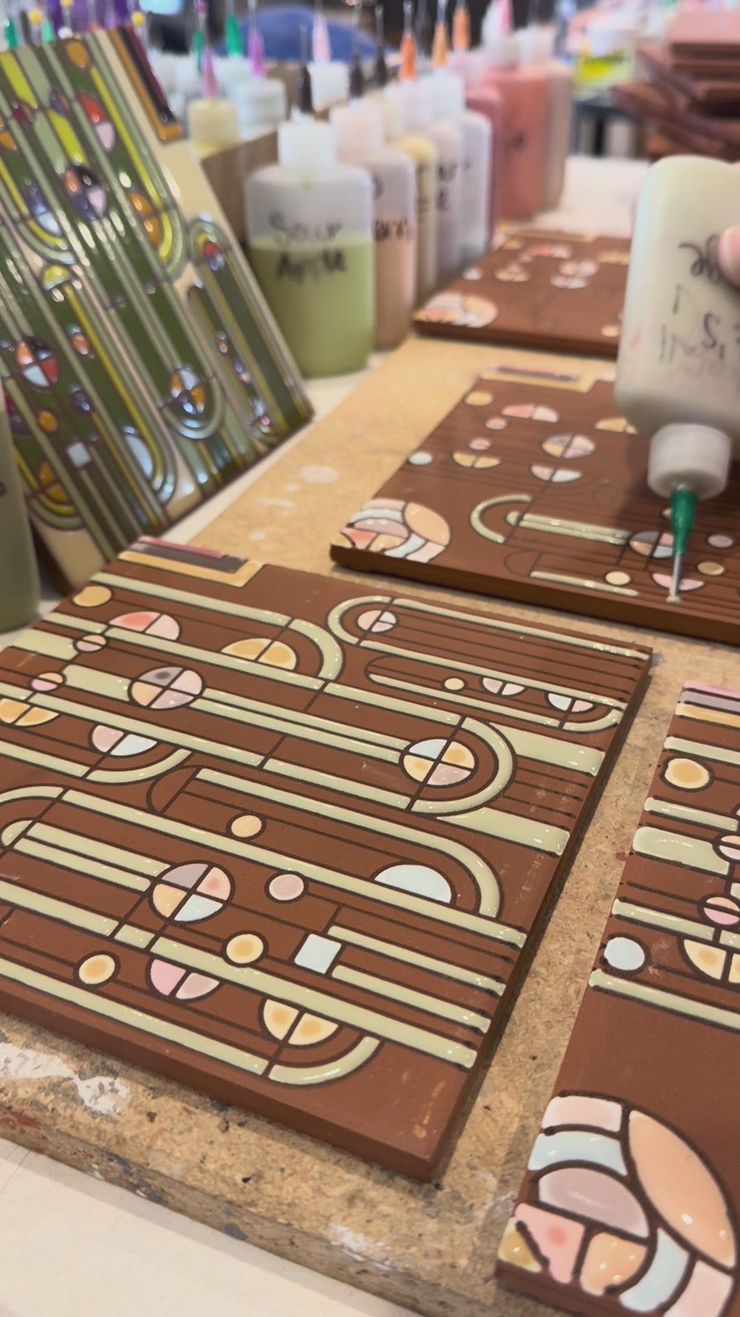 Frank Lloyd Wright© Saguaro Forms Tile Art Trivet | Art and