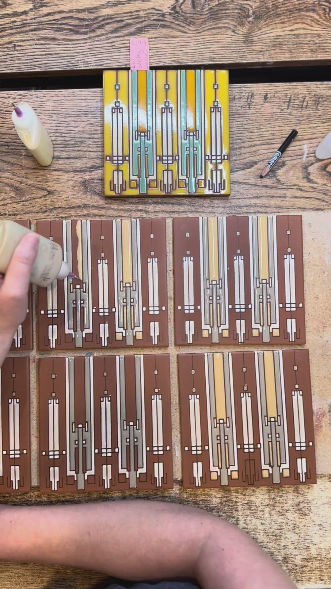 Carly Quinn Designs Coonley House Frank Lloyd Wright Tile - Thumbnail 5