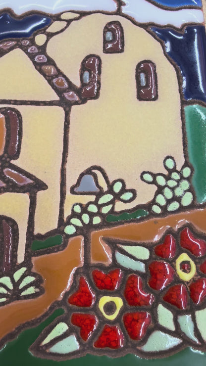 Santa Ines Mission Art Tile, Pacific Blue Collection