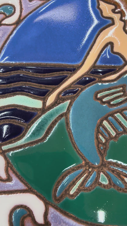 Mermaid Tile, Pacific Blue Collection