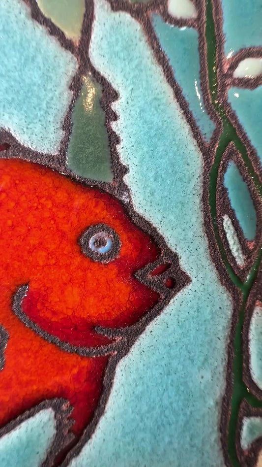 Garibaldi Fish Tile, Pacific Blue Collection